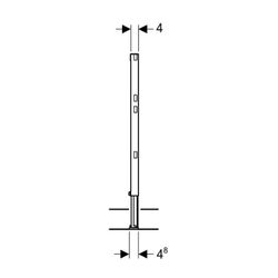 Geberit Duofix Ständer teilhoch, 82-130cm, für Trockenbau... GEBERIT-111825001 4025416445302 (Abb. 1)
