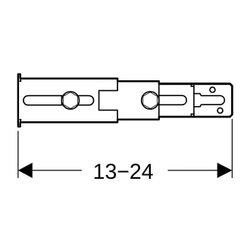 Geberit Duofix Set Fußbefestigung an Rückwand, 2 Stück... GEBERIT-111064001 4025410682529 (Abb. 1)