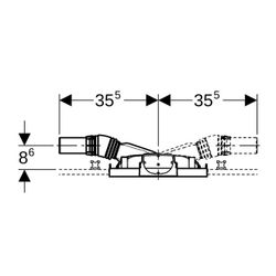 Geberit GIS Element für Dusche, mit Wandablauf, für Estrichhöhe am Einlauf 90-200mm... GEBERIT-461734001 4025416289067 (Abb. 1)