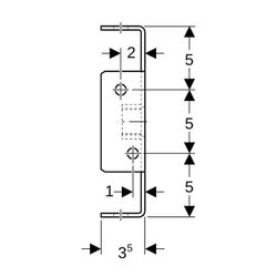 Geberit GIS Rohrhalter für Fixpunkt... GEBERIT-461099001 4025416501176 (Abb. 1)