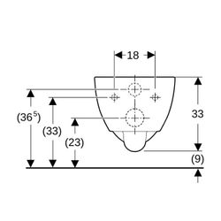 Geberit Renova Compact Wand-WC Tiefspüler, verkürzte Ausladung, geschlossene Form, R... GEBERIT-500377011 4025416518563 (Abb. 1)