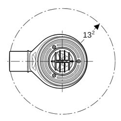 Geberit Duschwannenablauf, Ablaufkappe Sperrwasserhöhe 50mm Abgang aus PP d 50mm Hoc... GEBERIT-150554211 4025416633693 (Abb. 1)