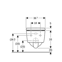 Geberit iCon Set Wand-WC Tiefspüler, verkürzte Ausladung, geschlossene Form, Rimfree... GEBERIT-500814001 4025410717917 (Abb. 1)