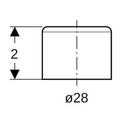 Geberit Mapress Schutzkappe für Rohrende, Außendurchmesser 28mm, Transparent... GEBERIT-16105 4025410735553 (Abb. 1)