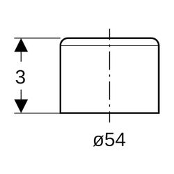 Geberit Mapress Schutzkappe für Rohrende, Außendurchmesser 54mm, Transparent... GEBERIT-16108 4025410735584 (Abb. 1)