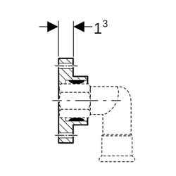Geberit Befestigung für Geberit Mapress Übergangswinkel 90 Grad... GEBERIT-90282 4024723902829 (Abb. 1)