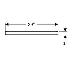 Geberit Fertigbauset für Wandablauf, befliesbar, rahmenlos... GEBERIT-154338001 4025416289128 (Abb. 1)