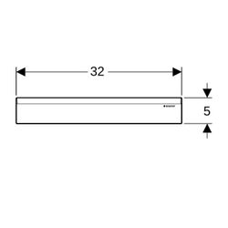 Geberit Fertigbauset für Geberit Wandablauf Kunststoff, Mattschwarz... GEBERIT-154335141 4025410050755 (Abb. 1)