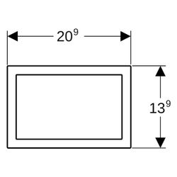 Geberit Abdeckrahmen für Omega60 Drückerplatte, Hochglanz verchromt, 115086211... GEBERIT-115086211 4025416314387 (Abb. 1)