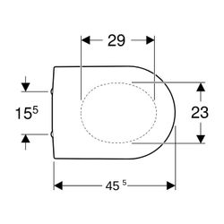 Geberit iCon WC-Sitz mit Absenkautomatik, ohne Quick-Release-Scharniere, Befestigung... GEBERIT-574130000 4022009306231 (Abb. 1)