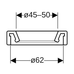Geberit Manschette Außendurchmesser 45-50mm... GEBERIT-358826001 4025416060703 (Abb. 1)