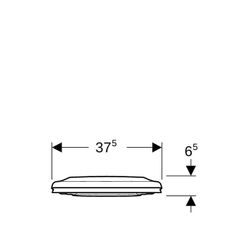 Geberit Renova WC-Sitz, WC-Sitzring für Kinder Befür von oben, Absenkautomatik Quick... GEBERIT-500981011 4025410739056 (Abb. 1)