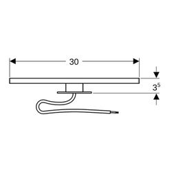 Geberit Leuchte für Spiegelschrank Optik Chrom... GEBERIT-501280001 4025410742179 (Abb. 1)