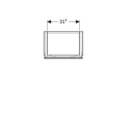Geberit Xeno2 Unterschrank für Handwaschbecken, mit 1 Tür, 38x52,5x26,5cm, Weiß lack... GEBERIT-500502011 4025416611547 (Abb. 1)