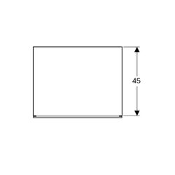 Geberit Xeno2 Seitenschrank 1 Schublade, 58x20x46,2cm, sculturagrau/Melamin Holzstru... GEBERIT-500507431 4025416611707 (Abb. 1)