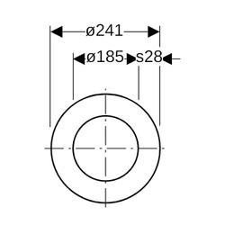 Geberit Rohrschott 120 Außendurchmesser 160mm... GEBERIT-315820001 4025416733409 (Abb. 1)
