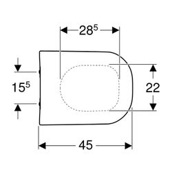 Geberit Smyle WC-Sitz mit Absenkautomatik, ohne Quick-Release-Scharniere, Befestigun... GEBERIT-500236011 4025416520436 (Abb. 1)