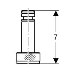 Geberit Kupplungsstück für Hygienespülung Länge 7cm... GEBERIT-243068001 4025416348399 (Abb. 1)