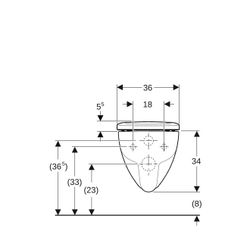 Geberit Renova Set Wand-WC Tiefspüler Rimfree, WC-Sitz T 54cm, Absenkautomatik Quick... GEBERIT-500801001 4025410717818 (Abb. 1)
