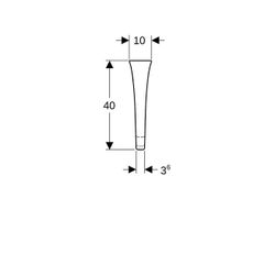 Geberit Urinaltrennwand LxBxH 40x10x70cm, Weiß... GEBERIT-110000000 4022009323962 (Abb. 1)