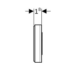 Geberit Funktaster für elektronische Spülauslösungen... GEBERIT-241568001 4025416709367 (Abb. 1)