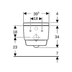 Geberit AquaClean Mera Classic Dusch-WC-Komplettanlage Wand-WC, Hochglanz verchromt... GEBERIT-146200211 4025416317562 (Abb. 1)