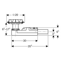 Geberit CleanPoint Duschbodenablauf für Estrichhöhe am Einlauf 65-90mm Außendurchmes... GEBERIT-154052001 4025416364016 (Abb. 1)