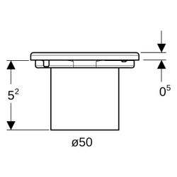 Geberit Bodenablaufrost CleanPoint, 80x80mm, Edelstahl, Gebürstet, 154310001... GEBERIT-154310001 4025416364443 (Abb. 1)