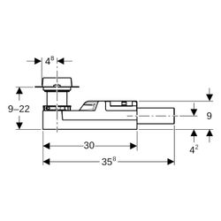 Geberit Rohbauset für Duschrinnen der Reihe CleanLine, für Estrichhöhe am Einlauf 90... GEBERIT-154150001 4025416364498 (Abb. 1)