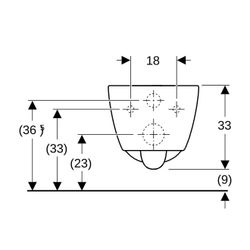 Geberit iCon Wand-WC Tiefspüler, geschlossene Form, Rimfree Tiefe 53cm, Weiß... GEBERIT-501661001 4025410870186 (Abb. 1)