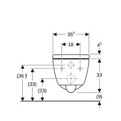 Geberit iCon Set Wand-WC Tiefspüler geschl. Form Rimfree, WC-Sitz T 53cm Absenkaut. ... GEBERIT-501663JT1 4025410652614 (Abb. 1)