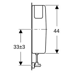 Geberit Aufputz 127 Aufputz-Spülkasten, Spül-Stopp-Spülkasten tiefhängend Wasseransc... GEBERIT-127000111 4025416009108 (Abb. 1)