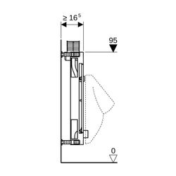 Geberit Kombifix Element für Urinal, 98cm, universell, für Betätigung von oben... GEBERIT-457612001 4025416756255 (Abb. 1)