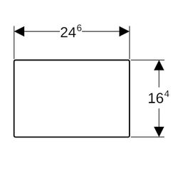 Geberit Sigma Abdeckplatte verschraubbar gebürstet, easy-to-clean... GEBERIT-115764FW1 4025416355212 (Abb. 1)
