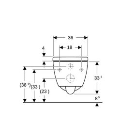 Geberit iCon Wand-WC-Set Tiefspüler geschl. Keramikdesign TurboFlush Weiß, WC-Sitz 5... GEBERIT-503045001 4064746019791 (Abb. 1)