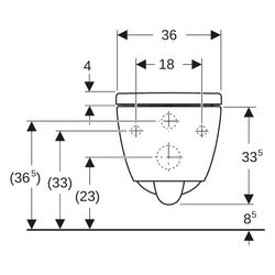 Geberit iCon Set Wand-WC Tiefspüler, geschlossenes Keramikdesign, TurboFlush, WC-Sit... GEBERIT-503046JT1 4064746019838 (Abb. 1)