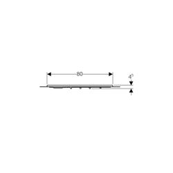 Geberit Setaplano Duschfläche quadratisch 80x80cm... GEBERIT-154260111 4025416694144 (Abb. 1)