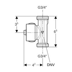 Geberit Temperatur-, Volumenstromsensor mit Buchsenende, extern DN 10, G 3/4″... GEBERIT-616215002 4025410947444 (Abb. 1)