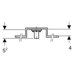 Geberit Mepla Anschlusswinkel 90 Grad vormontiert, einfach, D 16mm, Rp 1/2", L1 5,2c... GEBERIT-601785005 4025416700166 (Abb. 1)