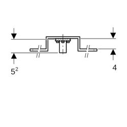 Geberit Mepla Anschlusswinkel 90 Grad vormontiert, einfach, d 20mm, Rp 1/2″, L1 5,2c... GEBERIT-602785005 4025416699736 (Abb. 1)