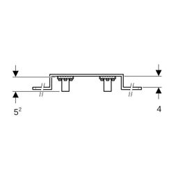 Geberit Mepla Anschlusswinkel 90 Grad vormontiert, zweifach d 20mm, AD 15,3cm... GEBERIT-602781005 4025416700098 (Abb. 1)