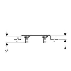 Geberit Anschlusswinkel 90 Grad mit Außengewinde MF 1/2" vormontiert zweifach RMF 1/... GEBERIT-632853002 4025410760104 (Abb. 1)