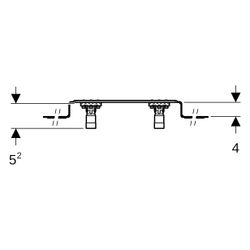 Geberit Anschlusswinkel 90 Grad mit Außengewinde MF 1/2" vormontiert 2-fach RMF 1/2"... GEBERIT-632855002 4025410760210 (Abb. 1)