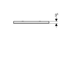 Geberit Renova Compact Lichtspiegel, Breite 60cm, Höhe 65cm, Aluminium eloxiert... GEBERIT-862360000 4022009329759 (Abb. 1)