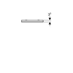 Geberit Renova Compact Lichtspiegel, Breite 40cm, Höhe 80cm, Aluminium eloxiert... GEBERIT-Y862340000 4022009329735 (Abb. 1)