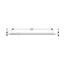 Geberit Olona Rechteckduschwanne mit Dichtvlies 120x80cm, Mattweiß... GEBERIT-550913001 4025410873439 (Abb. 1)