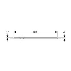 Geberit Olona Rechteckduschwanne mit Dichtvlies 120x90cm, Mattweiß... GEBERIT-550914001 4025410874115 (Abb. 1)