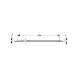 Geberit Olona Rechteckduschwanne mit Dichtvlies 140x90cm, Mattweiß... GEBERIT-550919001 4025410873286 (Abb. 1)
