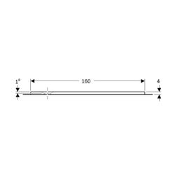 Geberit Olona Rechteckduschwanne mit Dichtvlies 160x90cm, Mattweiß... GEBERIT-550924001 4025410873460 (Abb. 1)