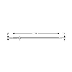 Geberit Olona Rechteckduschwanne mit Dichtvlies 170x75cm, Mattweiß... GEBERIT-550927001 4025410873521 (Abb. 1)